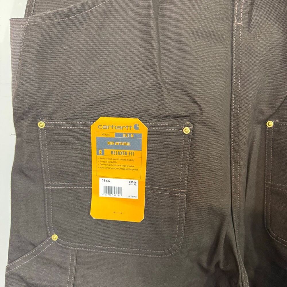 Carhartt Brown and Black Men's Overalls - Picture 8 of 11